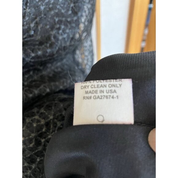 NWT Eva Franco Women’s Black Illusion Top Cocktail Dress, Size 4 MSRP $265 - Picture 8 of 14
